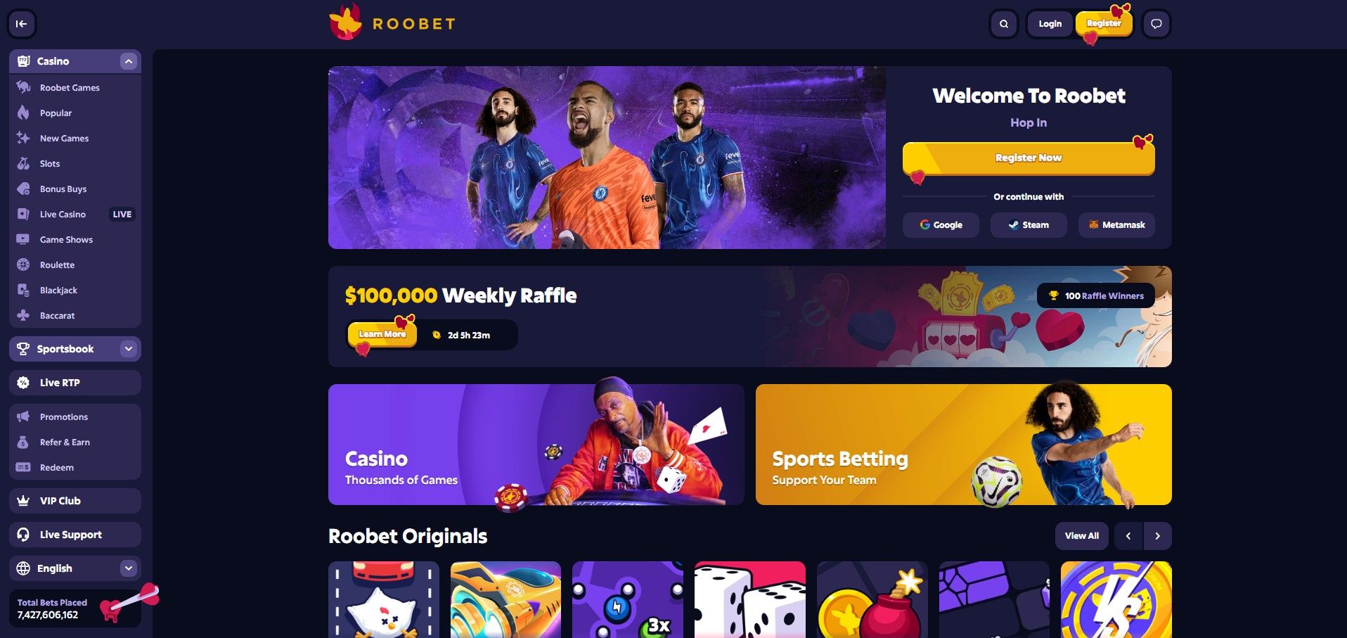 Roobet Screenshot
