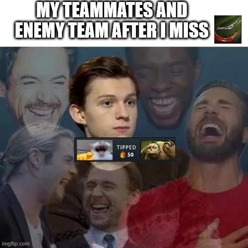 Team laughing at player missing a hook.webp